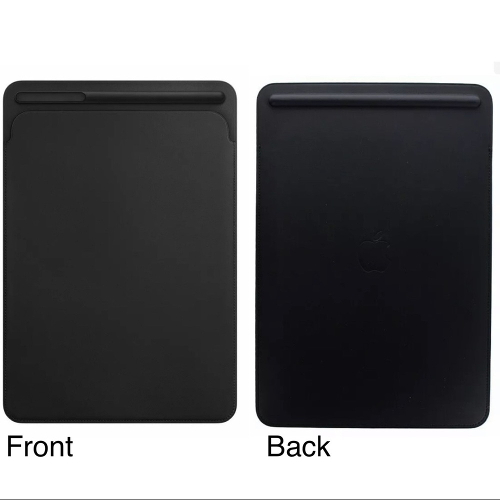 Apple Genuine iPad Pro 10.5” - Natural Leather Black Sleeve 🍎 - Picture 2 of 8